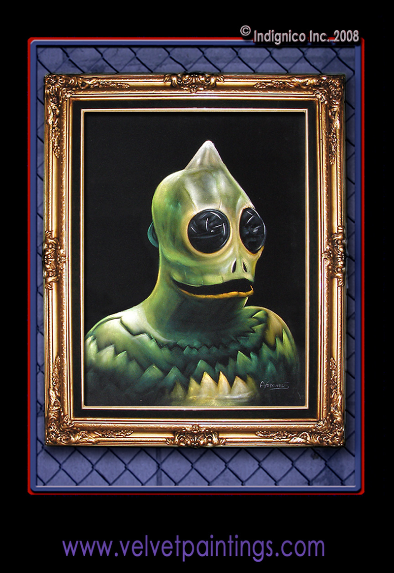 Illustration for article titled The Greatest Velvet Paintings Of Science-Fiction Icons!